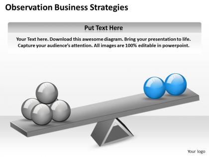 Business strategy observation strategies powerpoint templates 0528