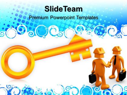 Business strategy plan powerpoint templates house key security ppt themes