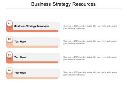 Business strategy resources ppt powerpoint presentation file topics cpb