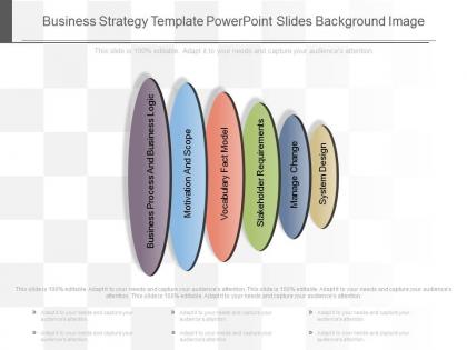 Business strategy template powerpoint slides background image