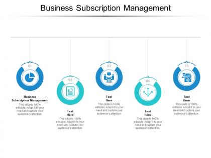 Business subscription management ppt powerpoint presentation portfolio cpb