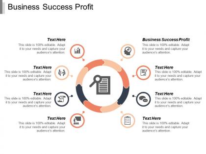 Business success profit ppt powerpoint presentation pictures example introduction cpb