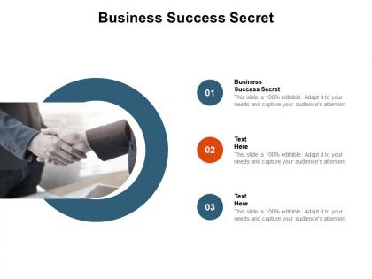 Business success secret ppt powerpoint presentation diagram graph charts cpb
