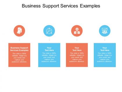 Business support services examples ppt powerpoint presentation pictures display cpb