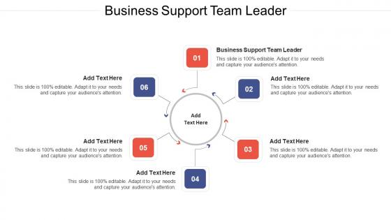 Business Support Team Leader Ppt Powerpoint Presentation Icon Influencers Cpb
