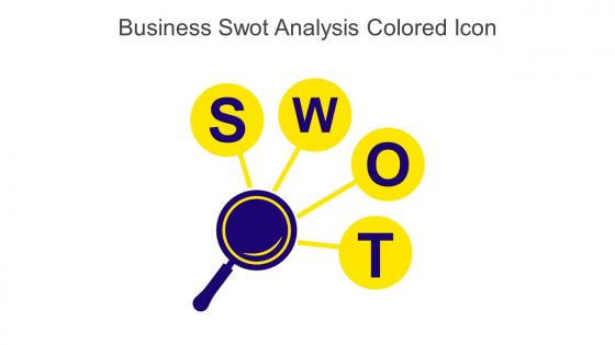 Business Swot Analysis Colored Icon In Powerpoint Pptx Png And Editable Eps Format