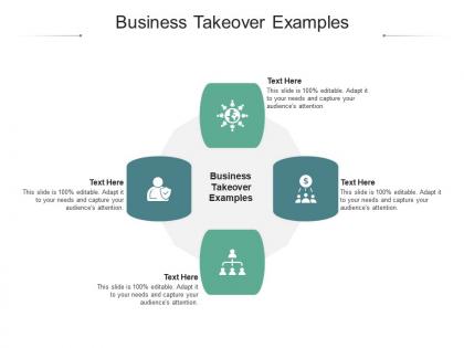 Business takeover examples ppt powerpoint presentation layouts guidelines cpb