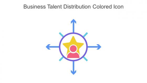 Business Talent Distribution Colored Icon In Powerpoint Pptx Png And Editable Eps Format