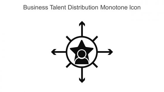 Business Talent Distribution Monotone Icon In Powerpoint Pptx Png And Editable Eps Format