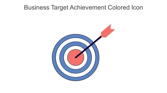 Business Target Achievement Colored Icon In Powerpoint Pptx Png And Editable Eps Format