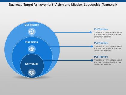 Business target achievement vision and mission leadership teamwork