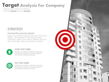 Business target analysis for company powerpoint slides