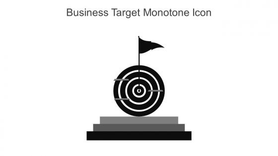 Business Target Monotone Icon In Powerpoint Pptx Png And Editable Eps Format