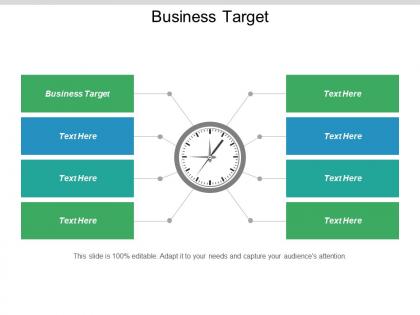 Business target ppt powerpoint presentation model format ideas cpb