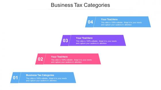 Business Tax Categories Ppt Powerpoint Presentation Infographics Themes Cpb