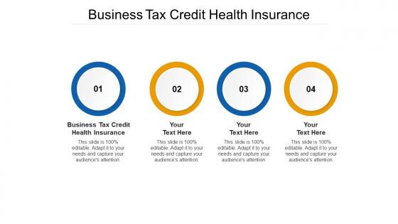 Business tax credit health insurance ppt powerpoint presentation pictures gridlines cpb
