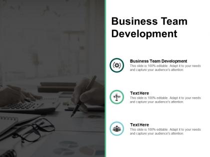Business team development ppt powerpoint presentation ideas master slide cpb