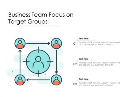 Business team focus on target groups