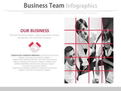 Business team for partnership and deal powerpoint slides