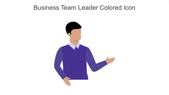 Business Team Leader Colored Icon In Powerpoint Pptx Png And Editable Eps Format
