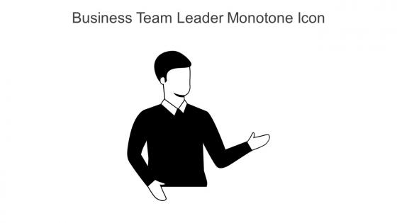 Business Team Leader Monotone Icon In Powerpoint Pptx Png And Editable Eps Format
