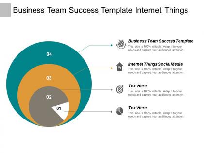 Business team success template internet things social media cpb
