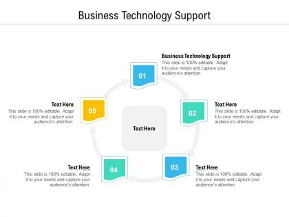 Business technology support ppt powerpoint presentation pictures structure cpb