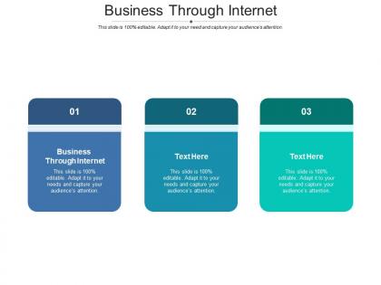 Business through internet ppt powerpoint presentation ideas files cpb
