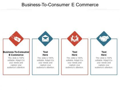 Business to consumer e commerce ppt powerpoint presentation layouts model cpb
