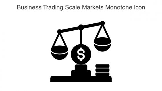 Business Trading Scale Markets Monotone Icon In Powerpoint Pptx Png And Editable Eps Format