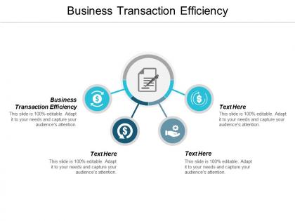 Business transaction efficiency ppt powerpoint presentation file slides cpb
