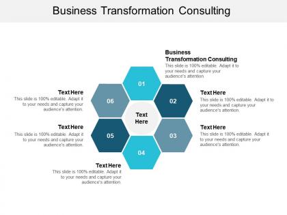 Business transformation consulting ppt powerpoint presentation show aids cpb