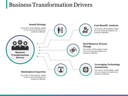 Business transformation drivers powerpoint slide designs download