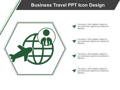 Business travel ppt icon design