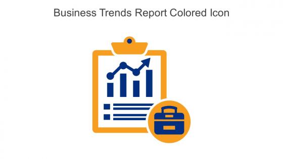 Business Trends Report Colored Icon In Powerpoint Pptx Png And Editable Eps Format