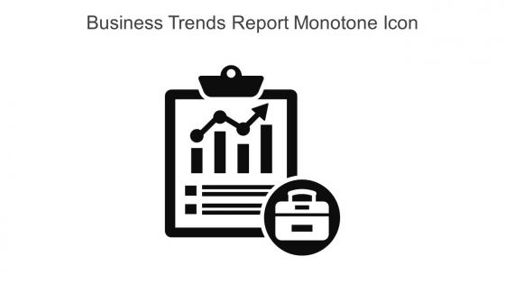 Business Trends Report Monotone Icon In Powerpoint Pptx Png And Editable Eps Format