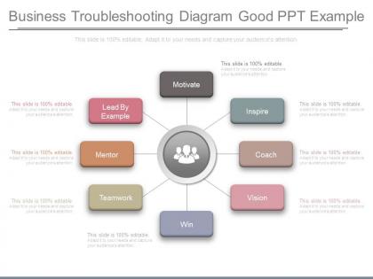 Business troubleshooting diagram good ppt example