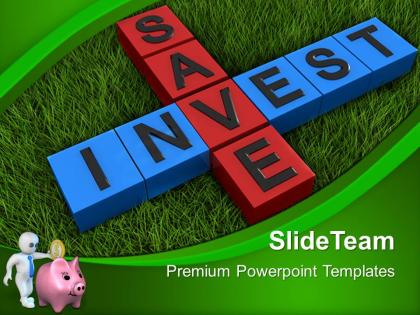 Business unit strategy powerpoint templates save and invest finance process ppt