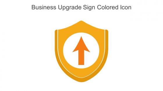 Business Upgrade Sign Colored Icon In Powerpoint Pptx Png And Editable Eps Format