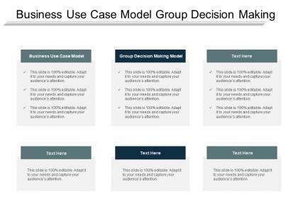 Business use case model group decision making model cpb