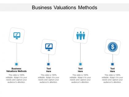 Business valuations methods ppt powerpoint pictures graphics template cpb