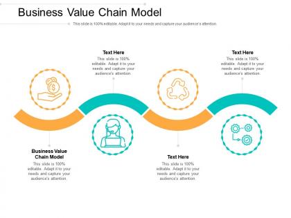 Business value chain model ppt powerpoint presentation guidelines cpb
