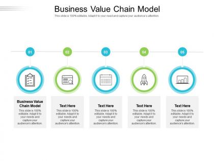 Business value chain model ppt powerpoint presentation model background cpb