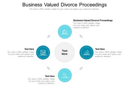 Business valued divorce proceedings ppt powerpoint presentation show background designs cpb
