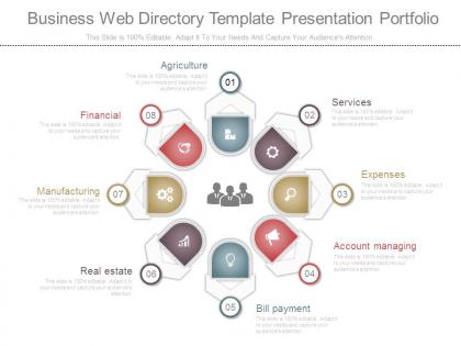 Business web directory template presentation portfolio
