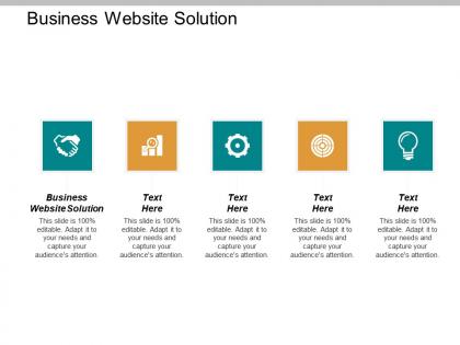 Business website solution ppt powerpoint presentation inspiration example cpb