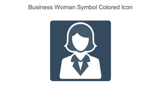 Business Woman Symbol Colored Icon In Powerpoint Pptx Png And Editable Eps Format