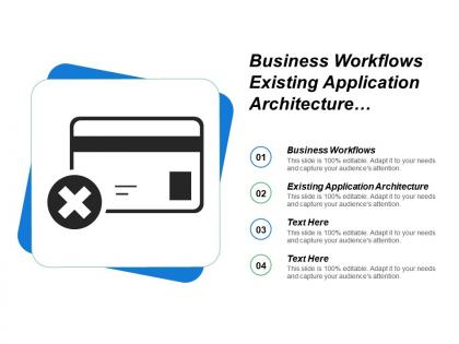 Business workflows existing application architecture support delivery services