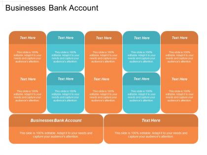 Businesses bank account ppt powerpoint presentation file graphics pictures cpb