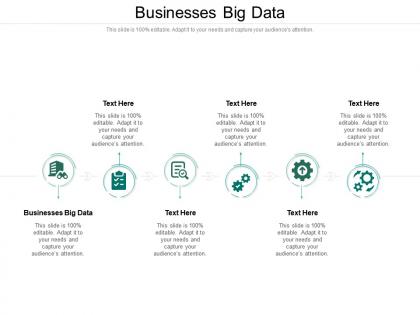 Businesses big data ppt powerpoint presentation outline infographics cpb